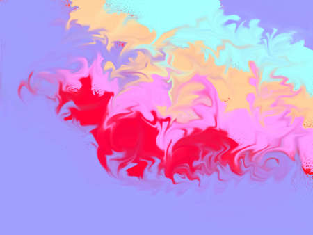 On a pastel lilac background,outline gradient blur,in red,pink,sand and blue.の写真素材