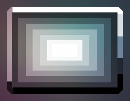 Laptop screen with abstract geometric background. vector illustration. Eps 10.の写真素材