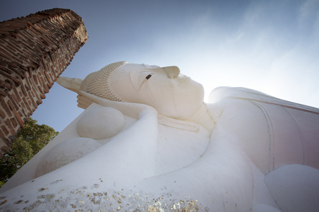 A big reclining Buddhaの写真素材