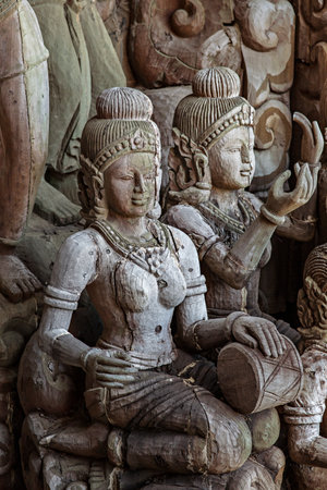 Sanctuary of Truth is a temple construction in Pattaya, Thailandのeditorial素材