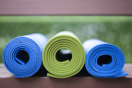 yoga matsの写真素材