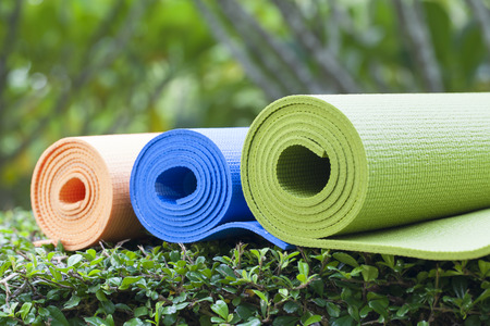 yoga matsの写真素材