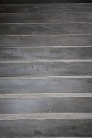 Long stairs with many steps