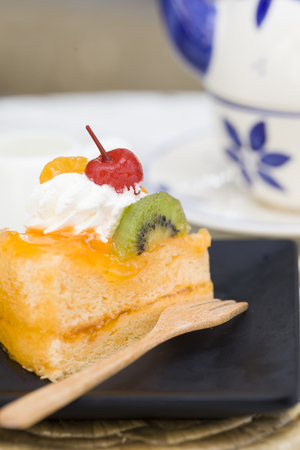 Orange cakeの写真素材