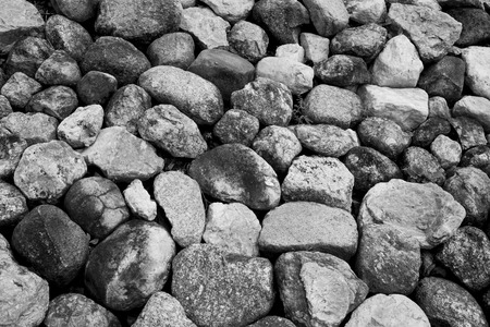 stone wall, black and whiteの写真素材
