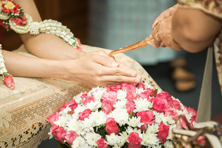 Thai wedding ceremonyの写真素材