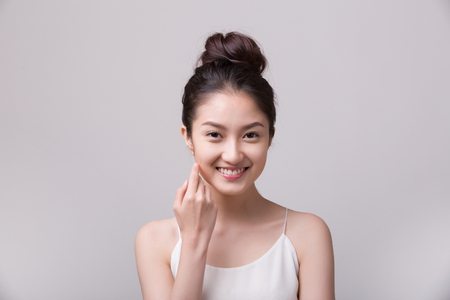 Beauty woman portrait. Skin and face care conceptの写真素材