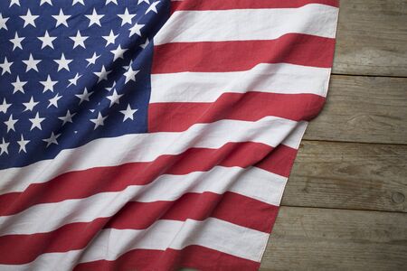 United States of America flag, close up