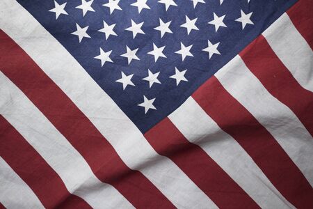 United States of America flag, close up
