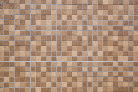 Brown earthenware floor tile seamless background and textureの写真素材
