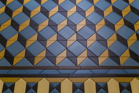 traditional tiles from facades of old houses