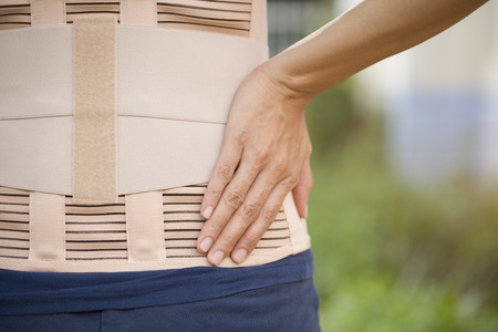 Back support for muscle backの写真素材