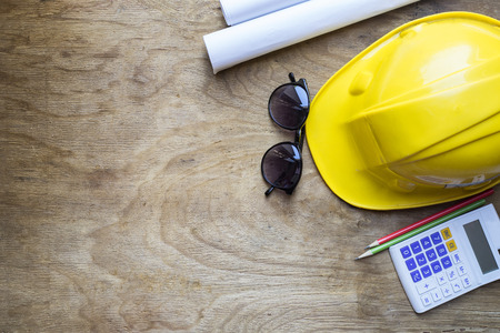 engineer desk background ,project ideas conceptの写真素材