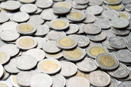 close up of thai coin moneyの写真素材