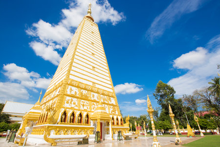 Wat Phrathat Nong Bua in Ubon Ratchathani province, Thailandのeditorial素材