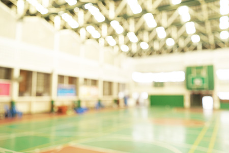 blur image of basketball courtの写真素材