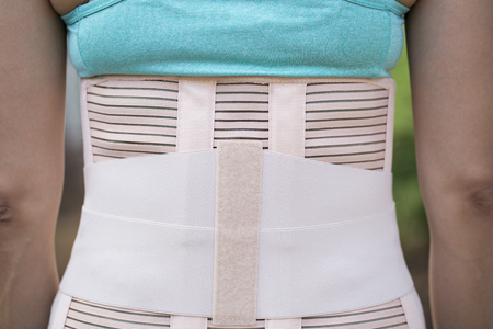 Back support for muscle back, close upの写真素材