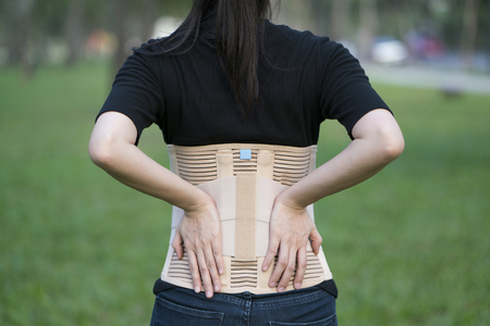 Back support for muscle backの写真素材
