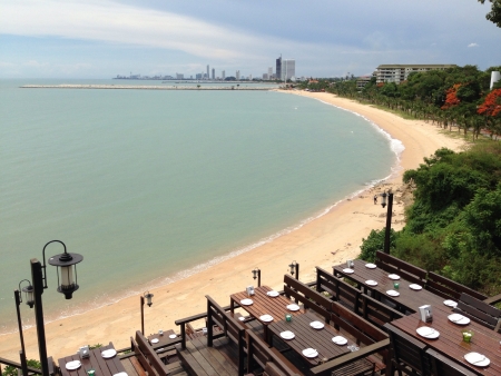 Viewpoint restaurant overlooking Pattaya beachの素材