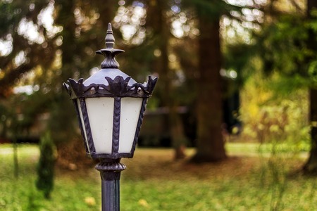 old vintage street electric lantern