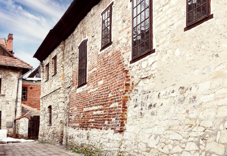 Beautiful facade of the historic building in Kazimierz Dolny. Polandの写真素材