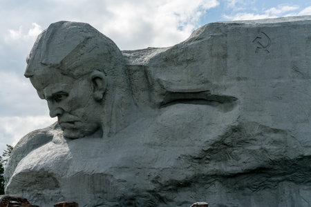 Brest, Belarus - July 3, 2021. Main monument of the memorial complex of Brest Hero Fortressのeditorial素材