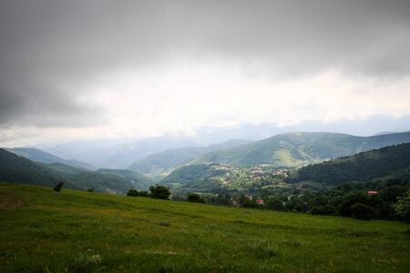 Stunning alpine views with vibrant grass and hills in the eastern Azerbaijani province of Iran. The...