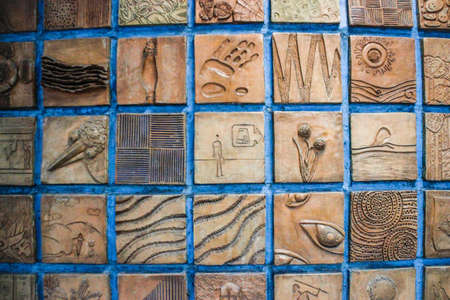 Tehran, Iran - May 8, 2017: The decor element of the underground metro station in Tehranのeditorial素材