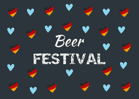 Beer festival in Germany.のイラスト素材