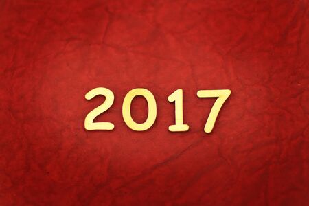 Word 2017 made with block wooden letters on backgroundの写真素材