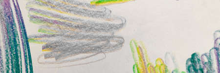 Pencil Texture. Abstract Drawing. Green and Grey Marker Line. Ginger and Indigo Creative Pattern. Rainbow Pencil Texture. Dirty Illustration. Multicolor Brush Scribble.の写真素材
