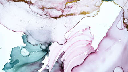 Liquid Artwork. Creativity Style. Aquarel Invitation. Aquarelle Liquid Artwork. Liquid Element. Alcohol Ink Illustration. Smoke Dreamy Splash.の写真素材
