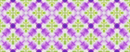 Indian Native American Pattern. Violet Texture. Abstract Batik Design. Repeat Tie Dye Rapport. Ikat...
