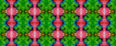 African Motif Pattern. Abstract Batik Motif. Azure Texture. Seamless Tie Dye Illustration. Ikat African Design. African Motif Textile Print.の写真素材