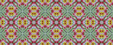 Boho Watercolor Pattern. Abstract Shibori Design. Seamless Tie Dye Illustration. Ikat Japanese...