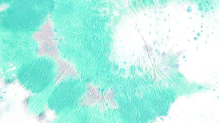 Modern Batik. Blue Template.  Emerald Print. Blue Simple Design. Simple  Acrylic Paint. Abstract Shibori Backdrop.  Modern Batik Background.の写真素材