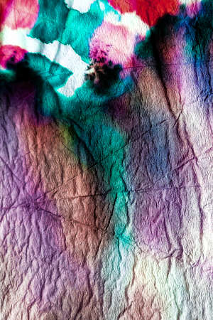 Abstract Design Painting. Trandy Shibori. Tie Dye Watercolour Texture. Colorful Texture. Abstract...