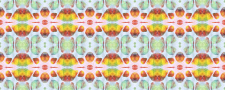 Aztec Rugs. Repeat Tie Dye Ornament. Ikat Asian Design. Abstract Shibori Print. Pastel, Blue and...