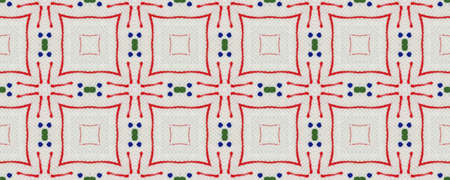 Ethnic Aztec Pattern. Abstract Ikat Print. Repeat Tie Dye Ornament. Ikat Turkish Motif. Green, Red,...