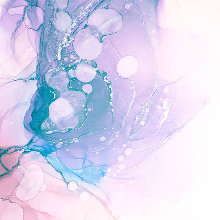 Creativity Texture. Fluid Drawing. Gradient Image. Pastel Creativity Texture. Closeup Swirl. Alcohol Ink Design. Grunge Splash. Pastel Shape.の写真素材