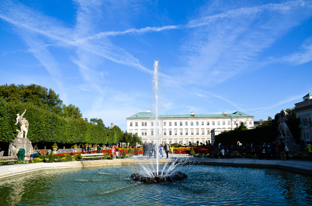 Mirabell Garden, Beautiful Garden in Salzburg (Austria)のeditorial素材