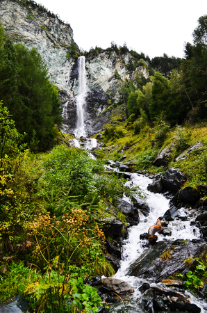 Falls in Heiligenblut, Maiden's Leap, YUNGFERNSPRUNG, (Austria)の写真素材