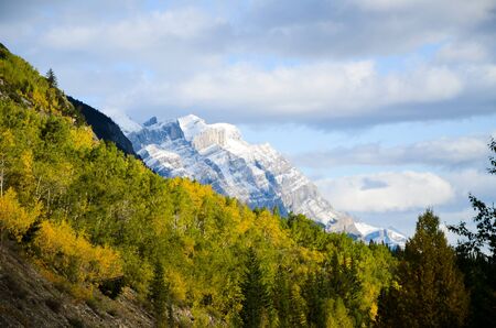Canadian Rockies, Autumn Scenery of Icefields Parkwayの写真素材