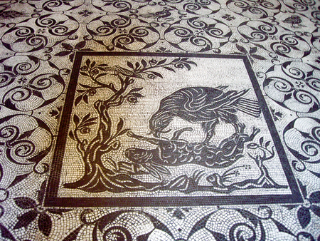 ããã«ã³ç¾è¡é¤¨ãã¢ã¶ã¤ã¯ãã¼ãããªã»ã¯ã¬ã¡ã³ãã£ã¼ãç¾è¡é¤¨ãï¼ããã«ã³å¸å½ï¼ãMosaic, Museo Pio-Clementino, Vatican Museums, Vatican Cityの写真素材