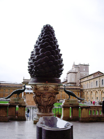 Cortile della Pigna, Vatican Museums and Vatican Cityのeditorial素材