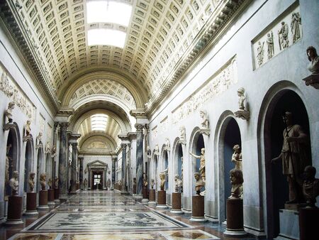 Vatican Museums, Braccio Nuovo in Museo Chiaramonti, Vatican Cityのeditorial素材