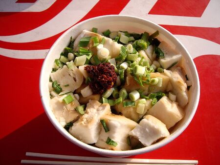 Yangrou Paomo, Traditional Food in Xi'an, Chinaの写真素材
