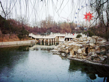Garden of Kinko Palace, Remains of Tang dynasty in Xi'an, Chinaのeditorial素材