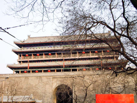 Changle Gate in Xi'an, Chinaのeditorial素材