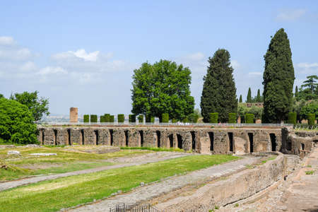 Villa Adriana (Tivoli, Italy) - Cento camerelleの写真素材